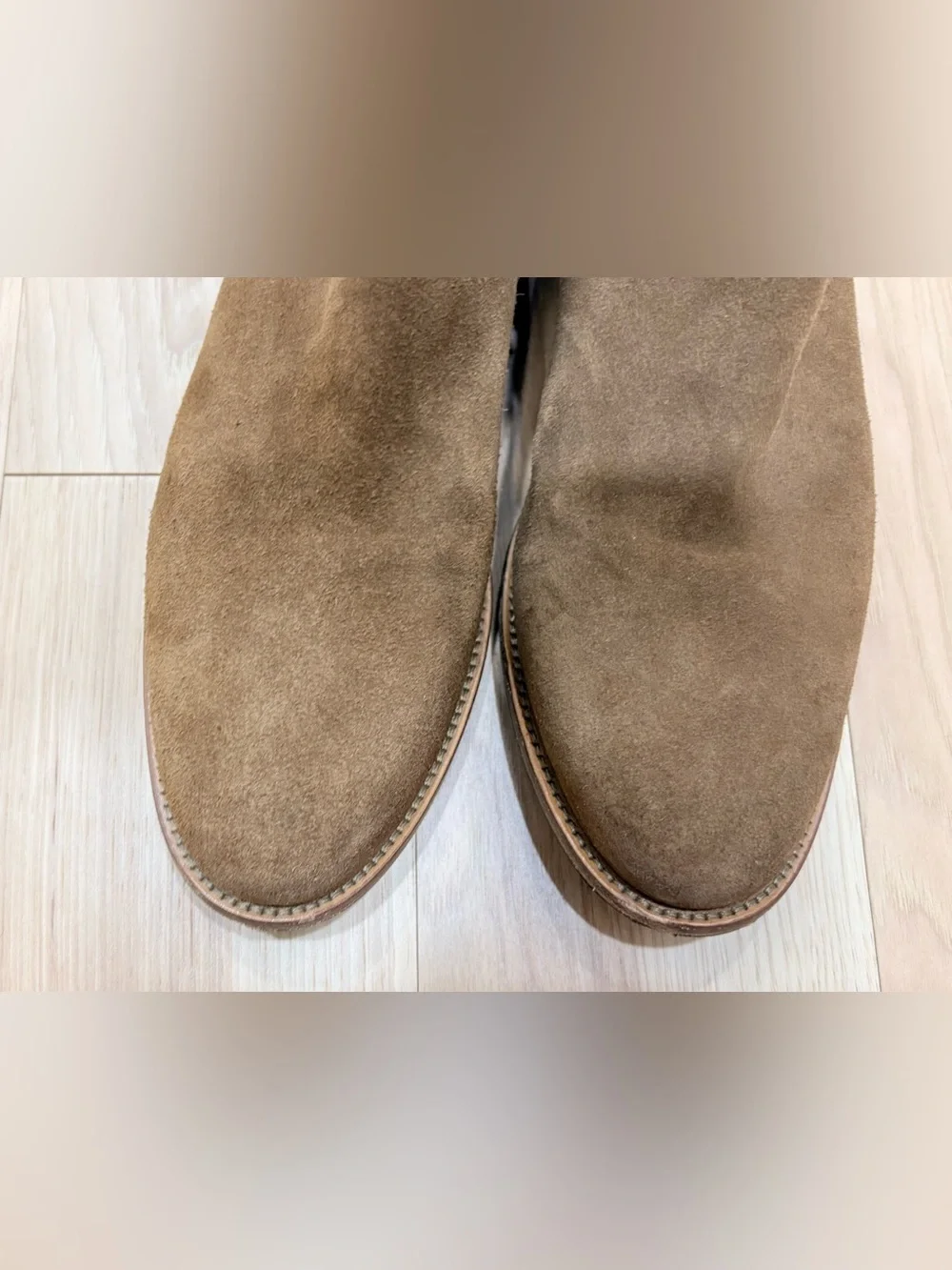 Fairfax & Favor Amira Flat Boot Tan Suede Leather 42 10